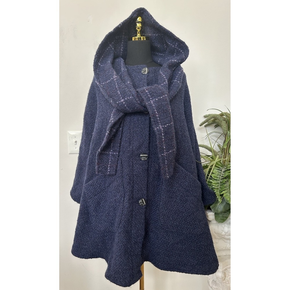 John Branigan Ireland Poncho Cape Women's O/S Convertible Hoodie Scarf Sweater